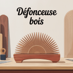 A quoi sert une défonceuse, visuel stylisé avec fraises et panneaux