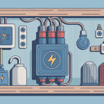 ancien tableau électrique avec fusible dans un intérieur domestique