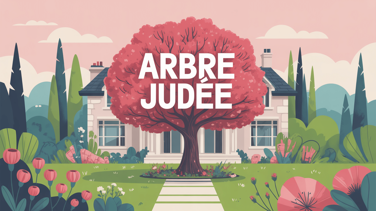 arbre de judée inconvénients vue globale jardin résidentiel