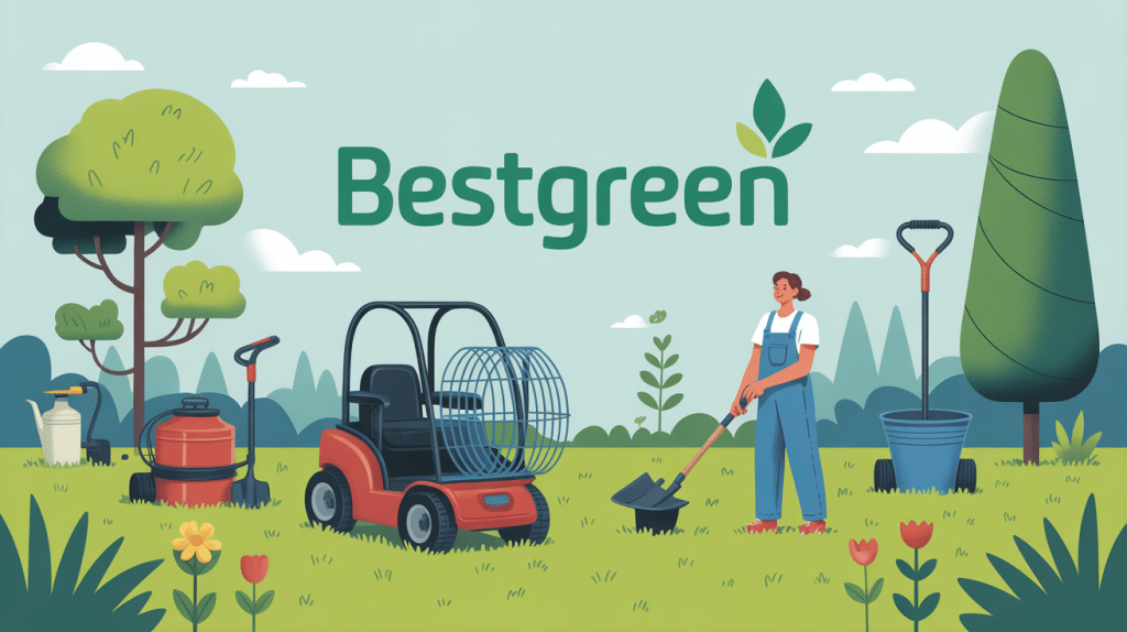 illustration vectorielle bestgreen équipements jardinage famille