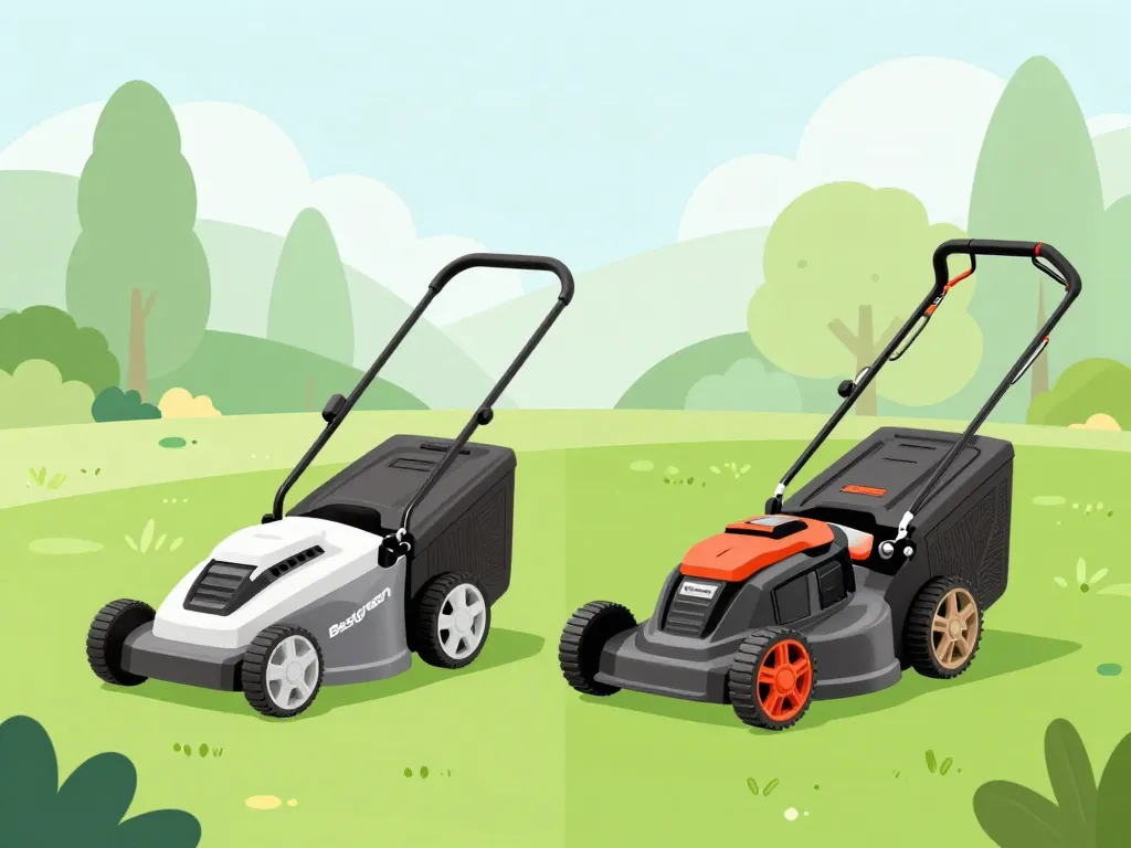 comparaison visuelle tondeuses bestgreen premium