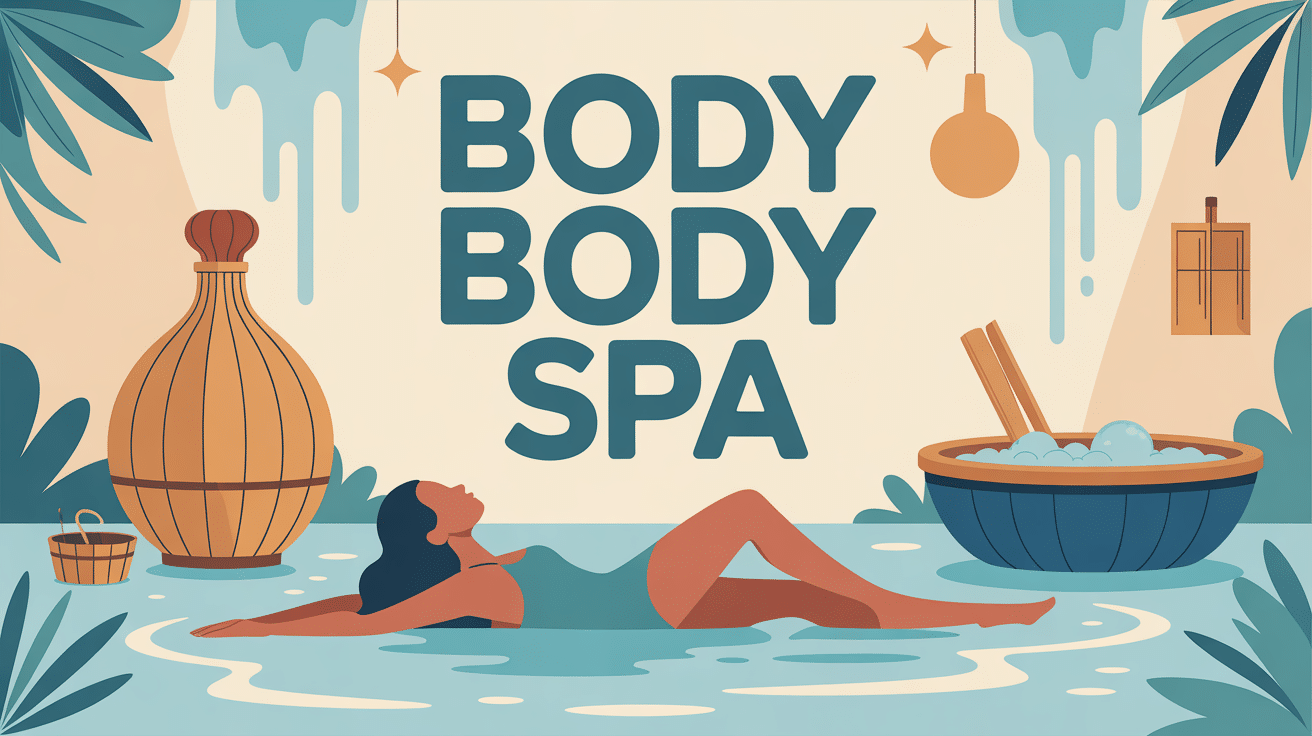 illustration body body spa détente spa bien-être