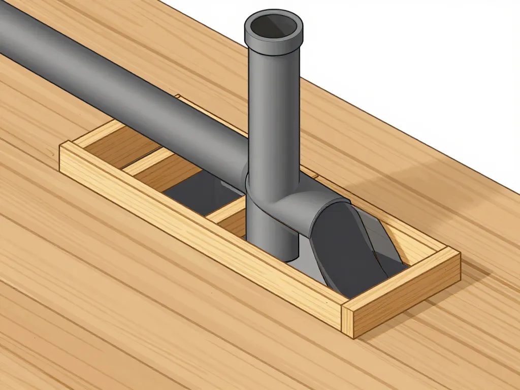 coupe chevetre cheminée structure porteur conduit