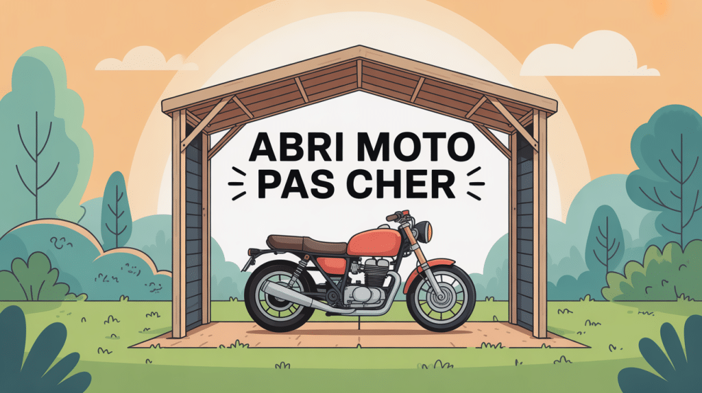 illustration construire un abri moto pas cher moderne