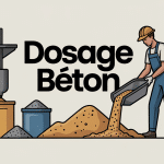illustration dosage beton chantier balance sacs granulats