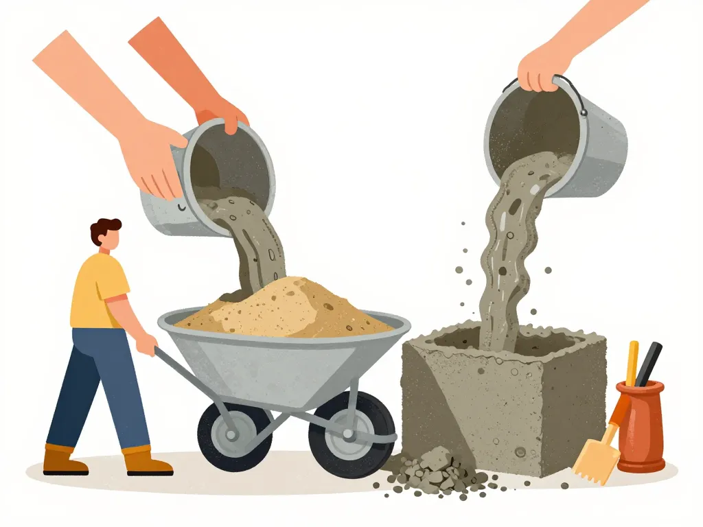 proportions dosage beton sac brouette seau concret