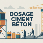 illustration dosage ciment beton chantier