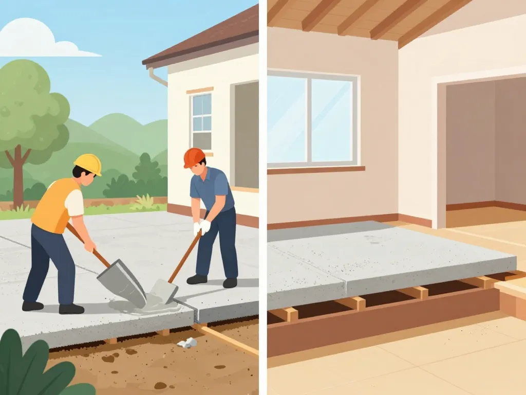 extension renforcement epaisseur plaque beton maison phenix