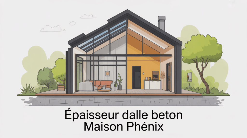 illustration epaisseur plaque beton maison phenix