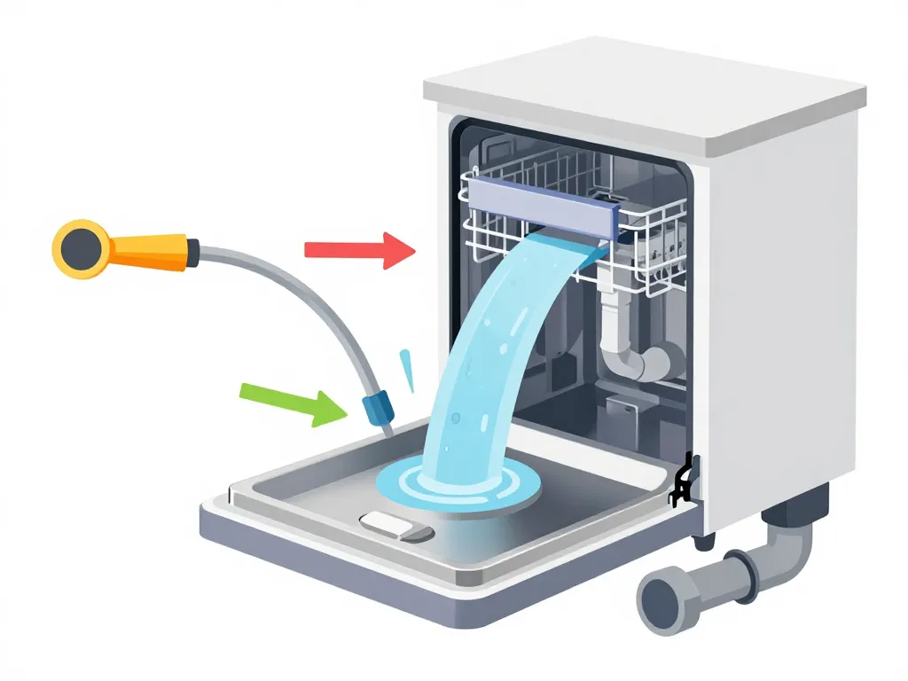 schéma évacuation lave vaisselle fonctionnement