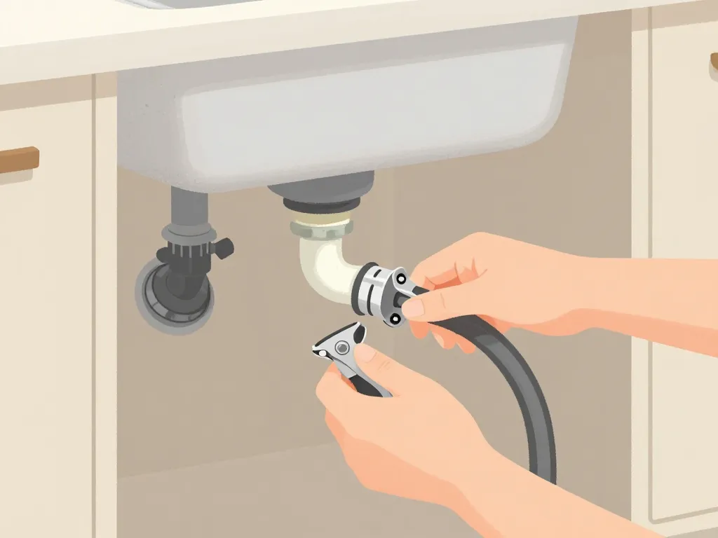 installation évacuation lave vaisselle étape par étape