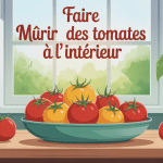 illustration faire murir des tomates à l'intérieur maison