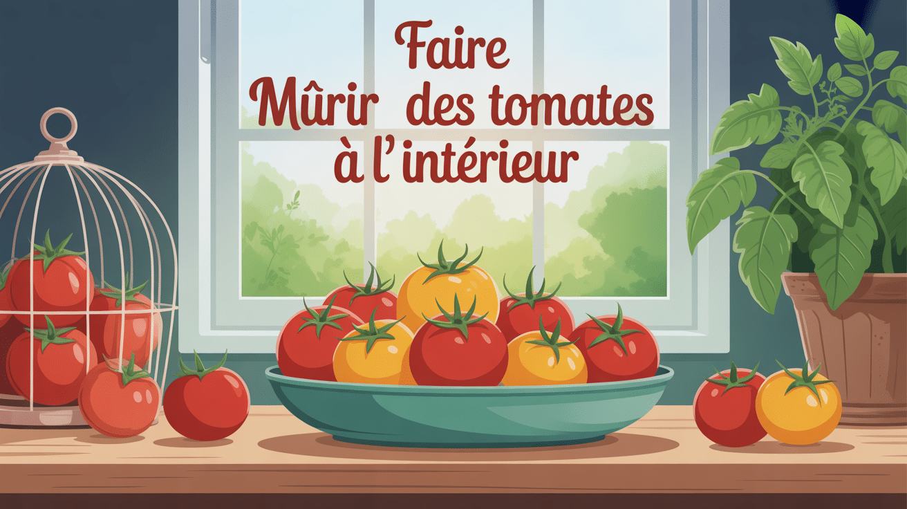 illustration faire murir des tomates à l'intérieur maison