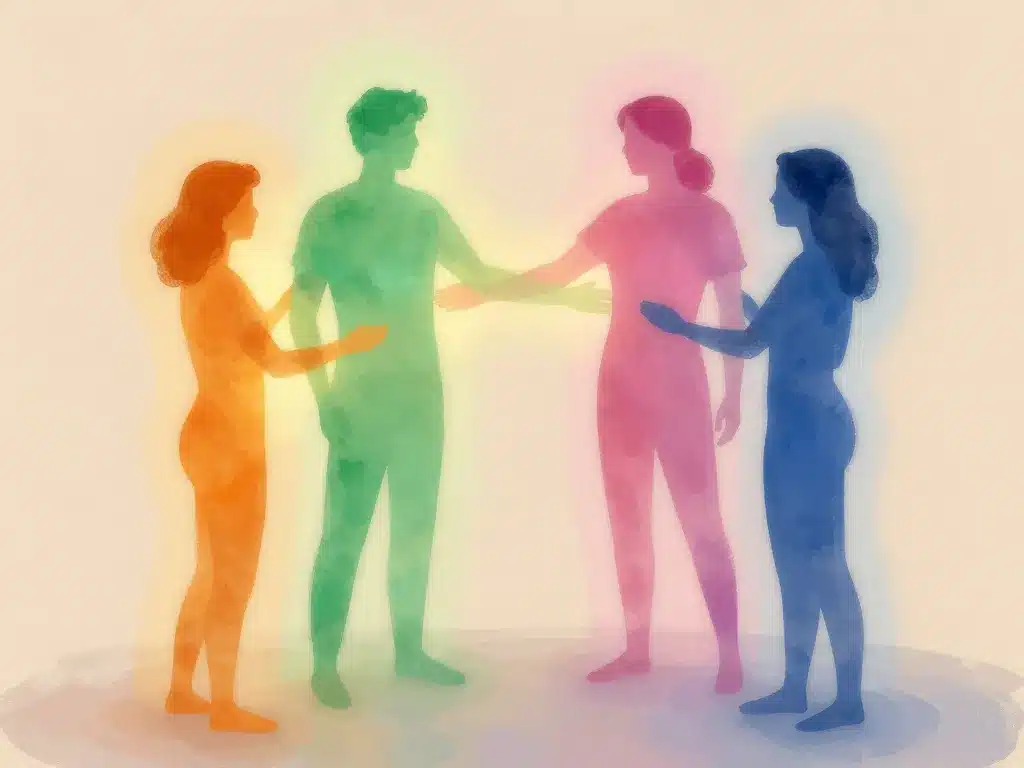 Illustration four dimensions interaction humaine