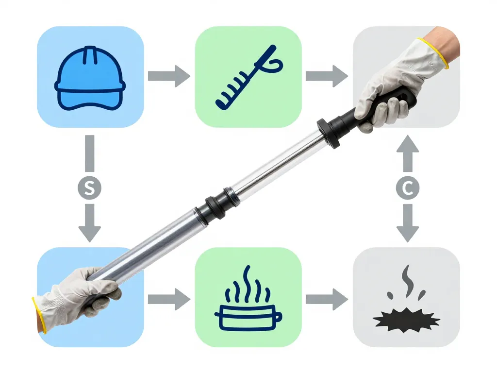 utilisation sécurisée du furet deboucheur professionnel