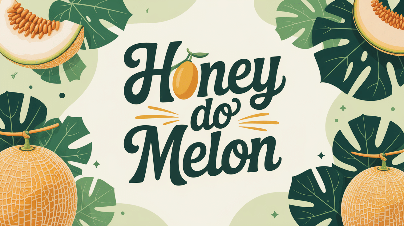 illustration fresh honey do melon coupe et quartiers
