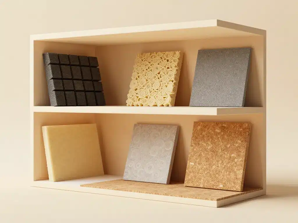 Matériaux insonorisation murs plafonds sols