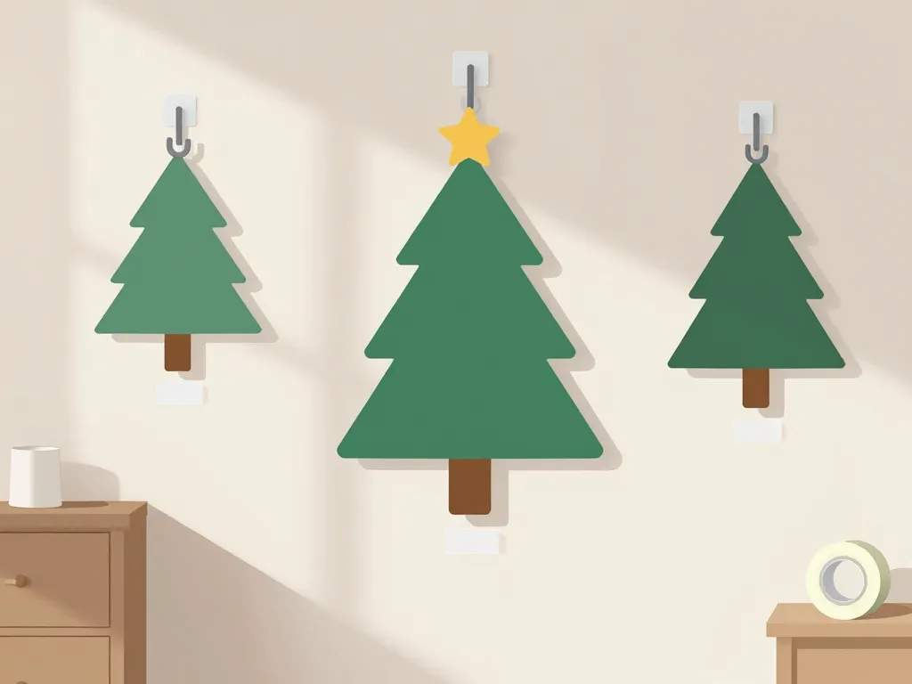 fixations sapin mural sécurisées sans percer