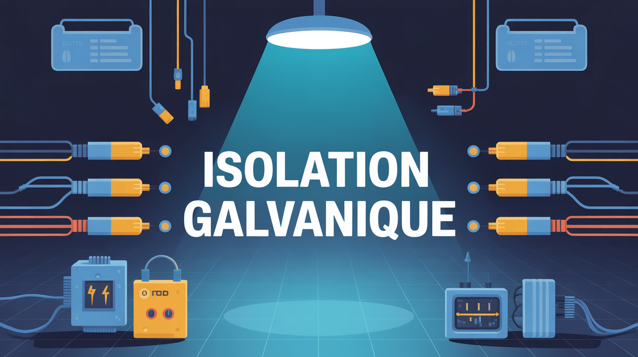 Illustration isolation galvanique sécurité et séparation circuits
