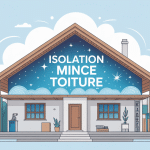 isolation mince toiture vue en coupe gain de place