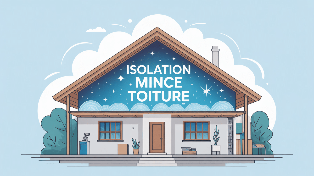 isolation mince toiture vue en coupe gain de place