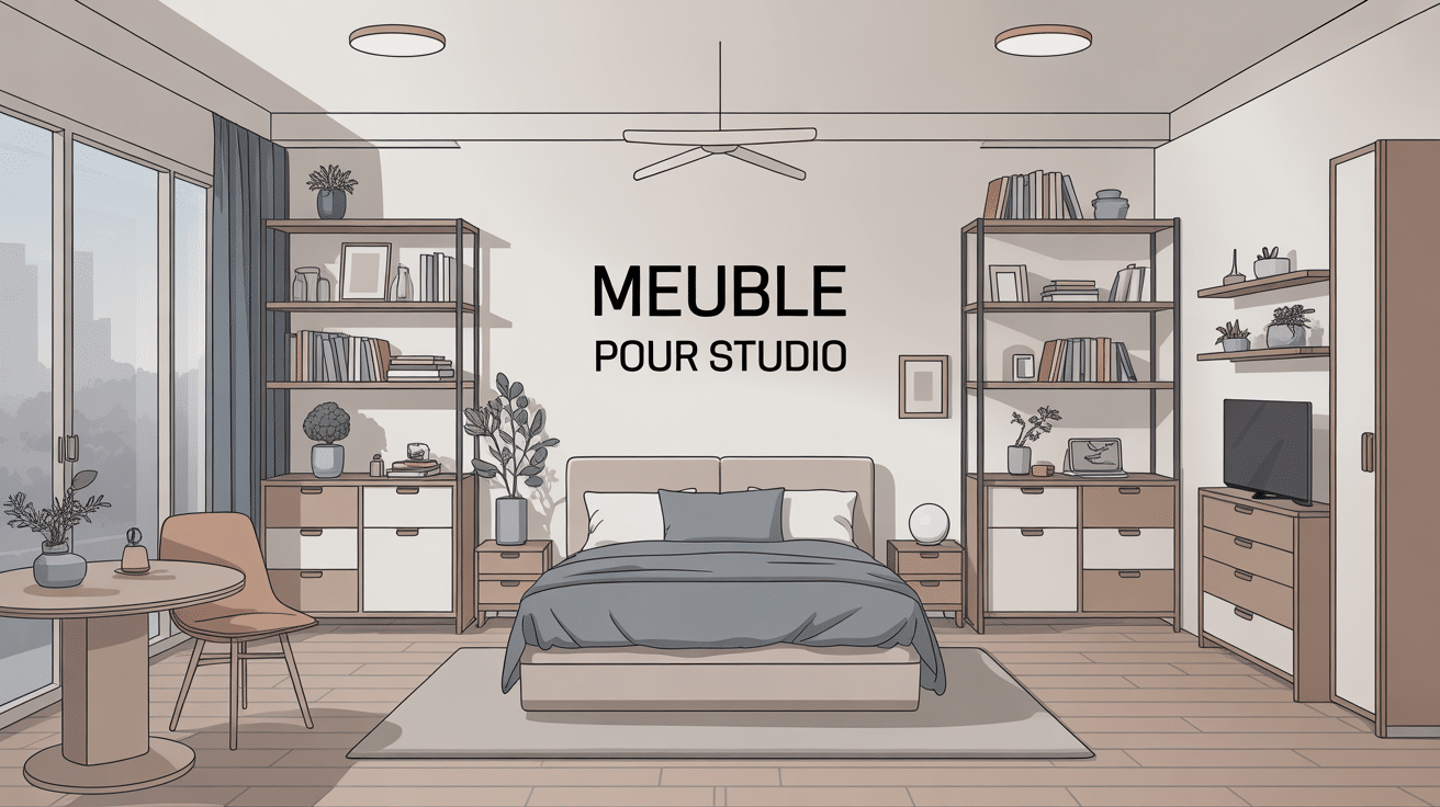 meuble pour studio moderne avec meubles multifonctions