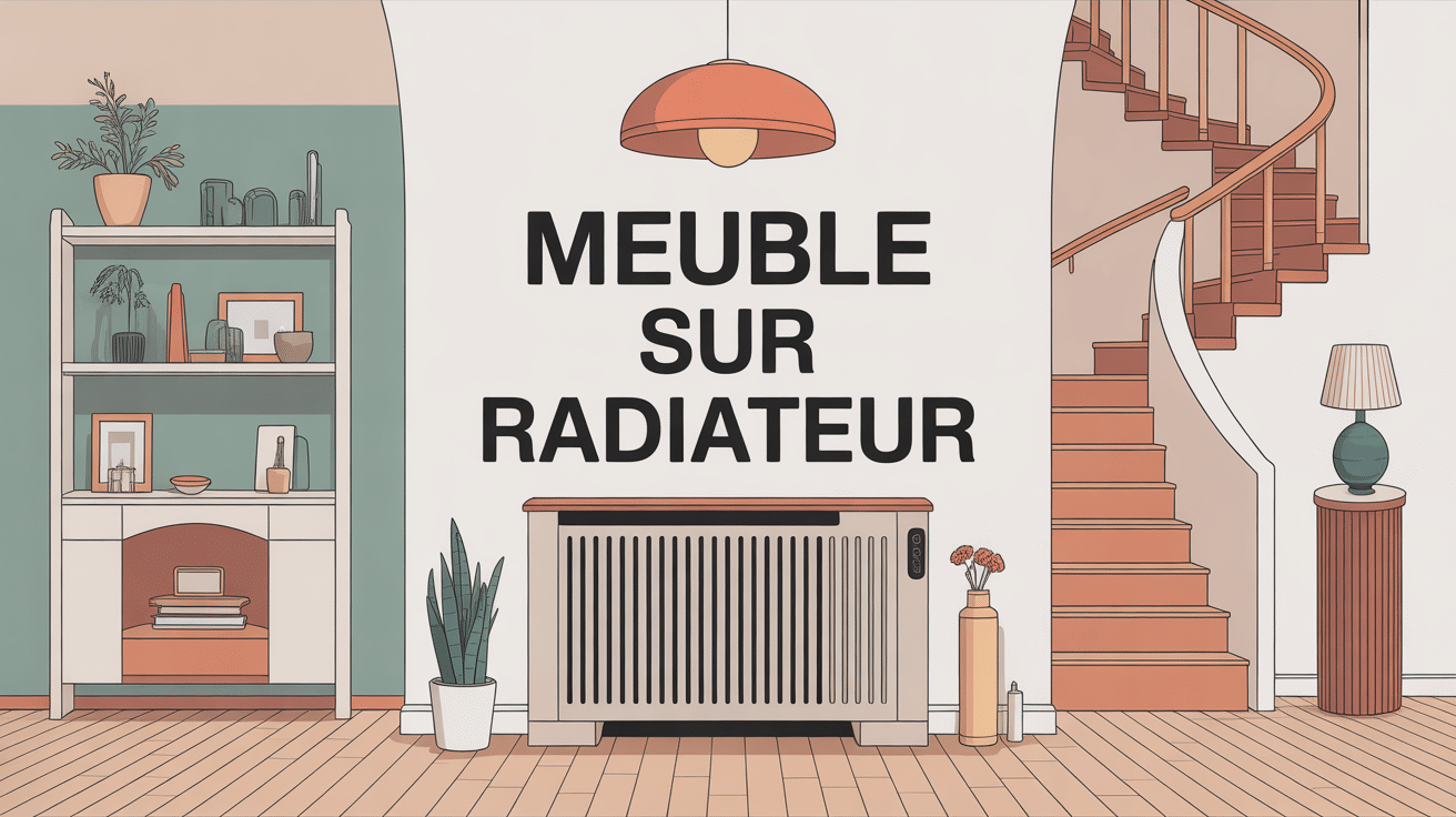 Illustration meuble sur radiateur et solutions gain de place