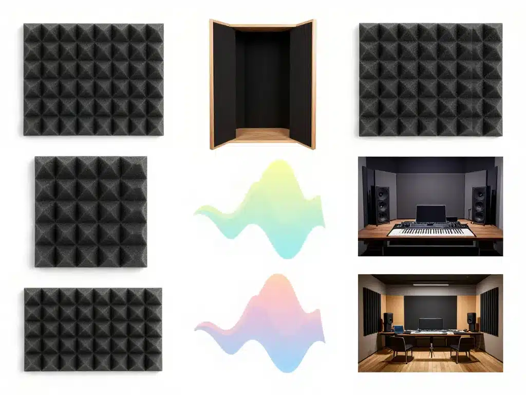 différents types mousse acoustique studio selon usage