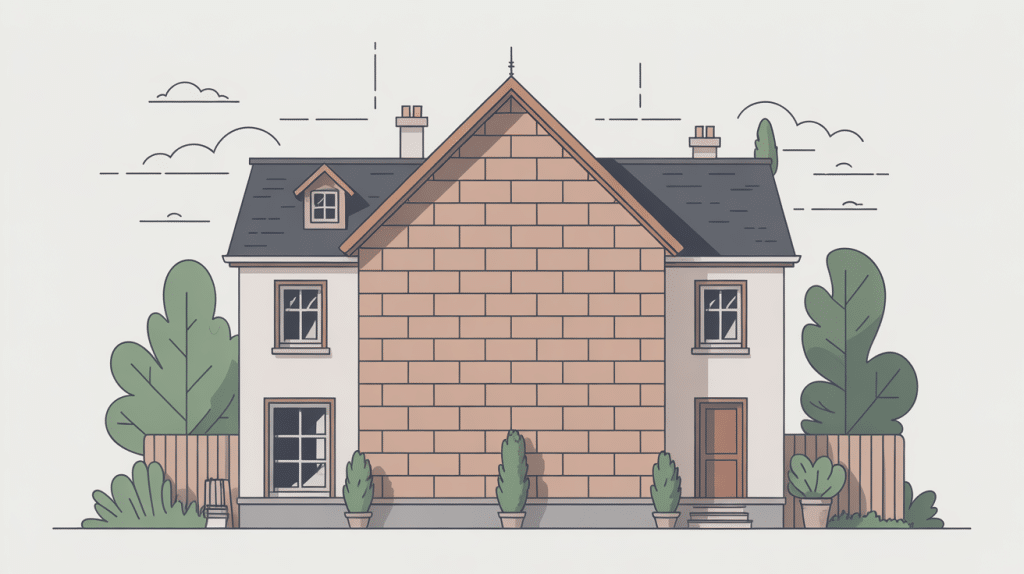 illustration mur de refend structure maison