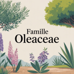Illustration de la diversité botanique de la oleaceae family en jardin méditerranéen