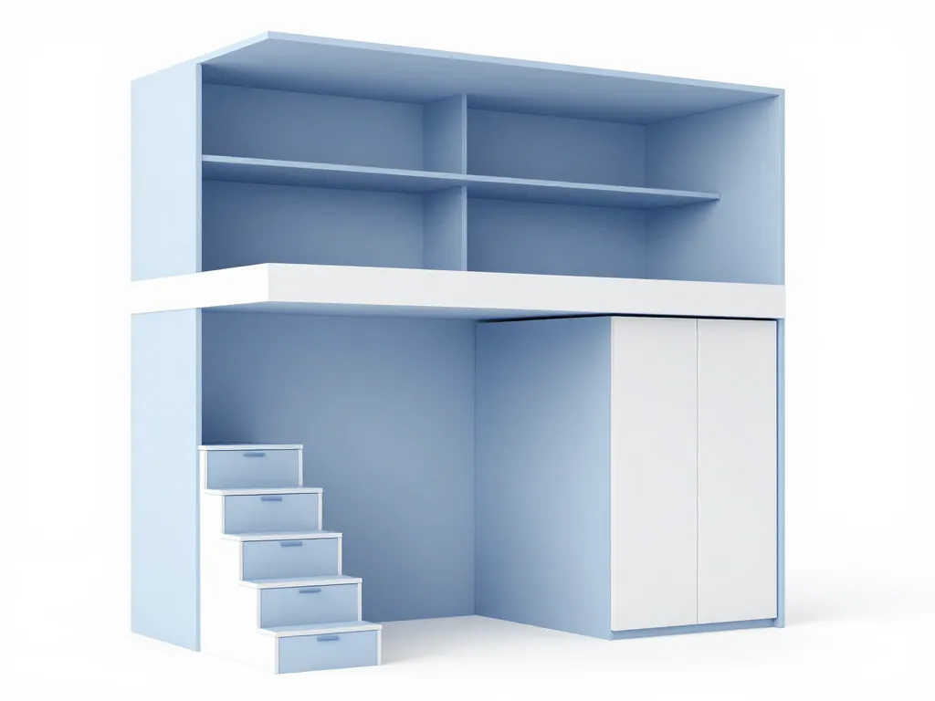 Rangements ingénieux petit loft du sol au plafond