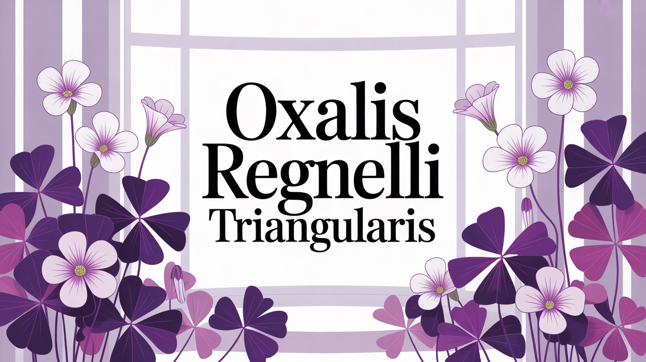 oxalis regnellii triangularis plante intérieure feuilles violettes