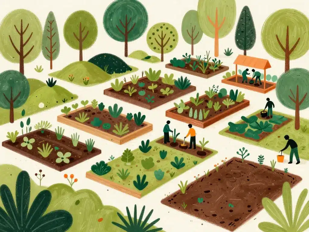 zones buttes plan de potager permaculture