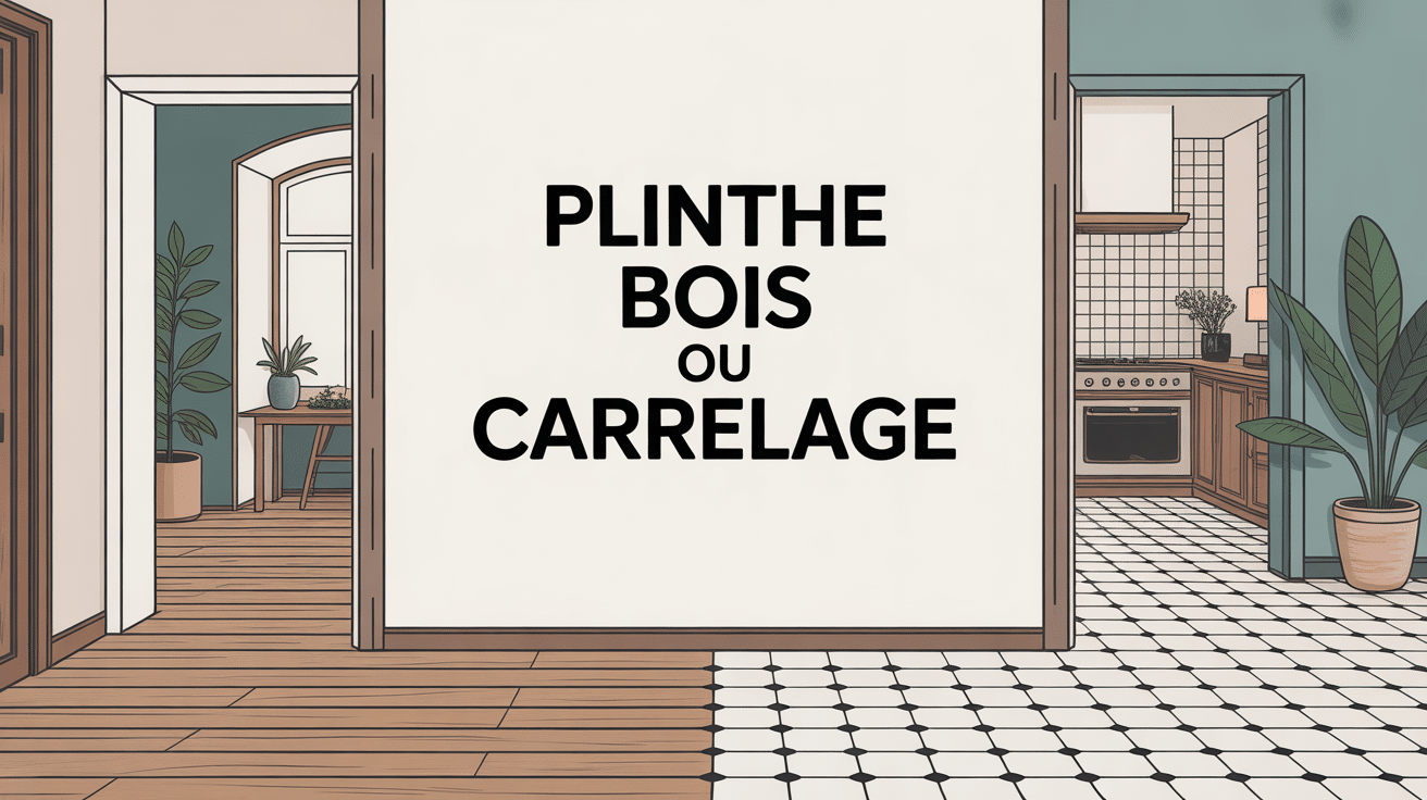 plinthe bois ou carrelage illustration choix intérieur
