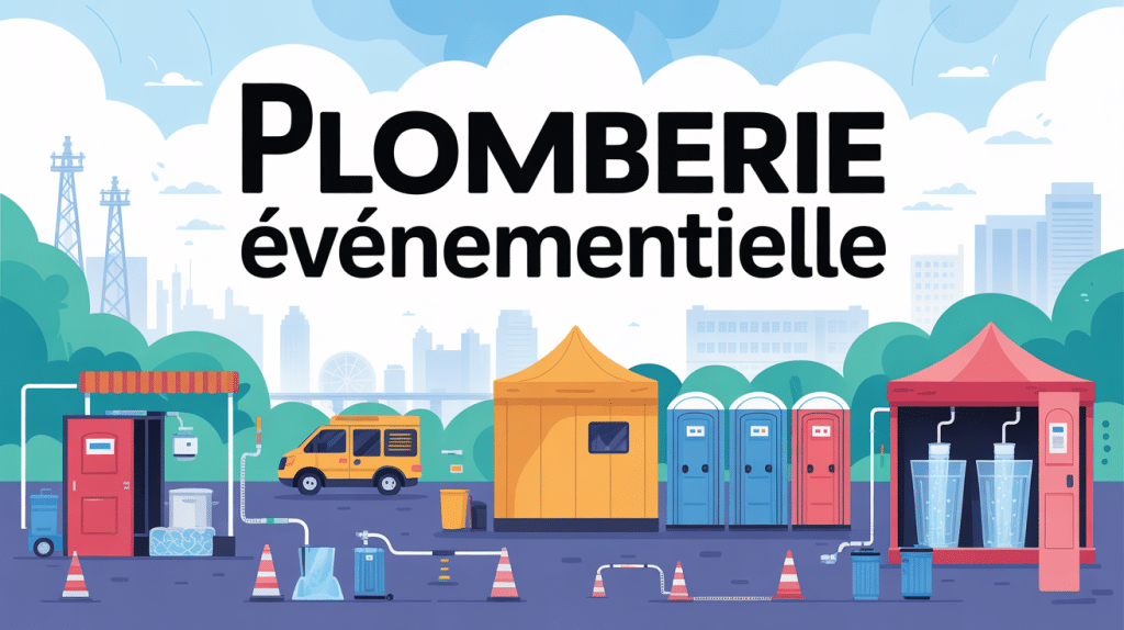 plomberie event illustration festival grandes installations temporaires