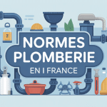 Illustration plomberie norme en France