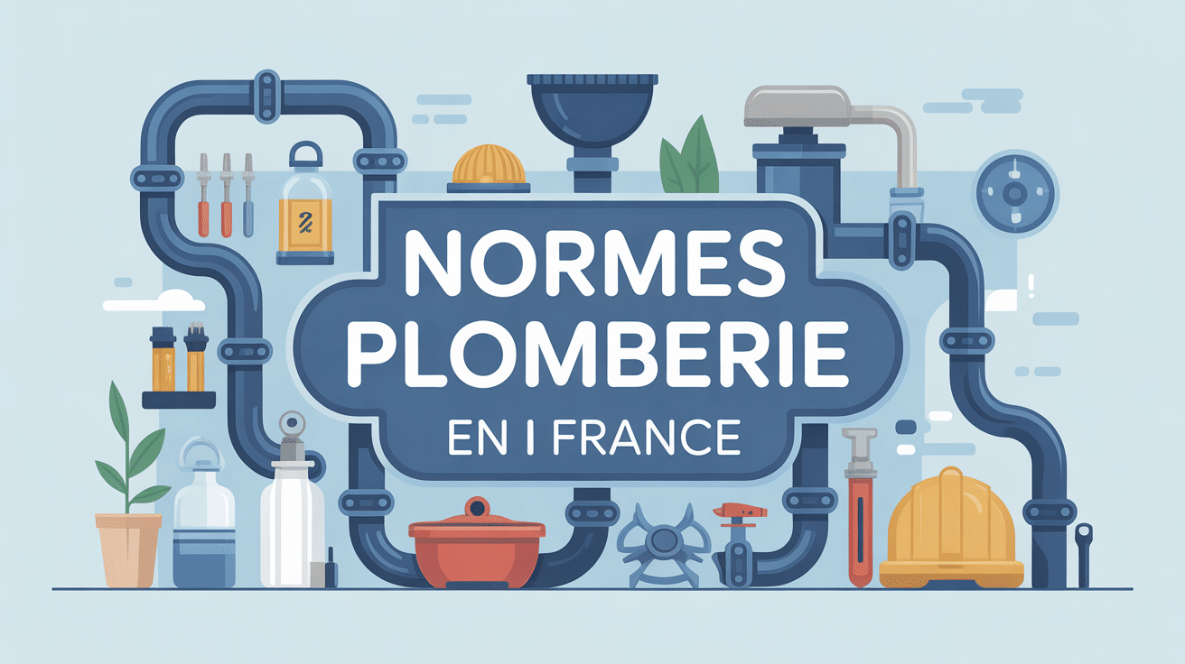 Illustration plomberie norme en France