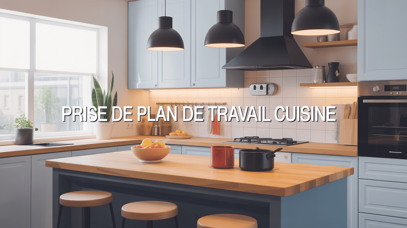 illustration prise cuisine plan de travail moderne