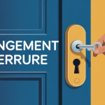 Illustration prix de changement de serrure sécurisée sur porte