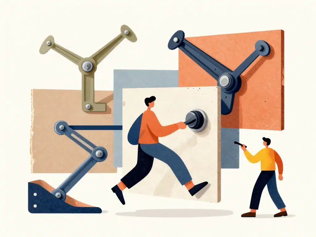 illustration facteurs variation prix placo et rail