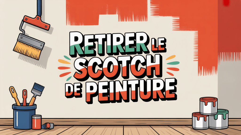 quand enlever scotch peinture mural, ruban semi-enlevé