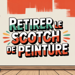 quand enlever scotch peinture mural, ruban semi-enlevé