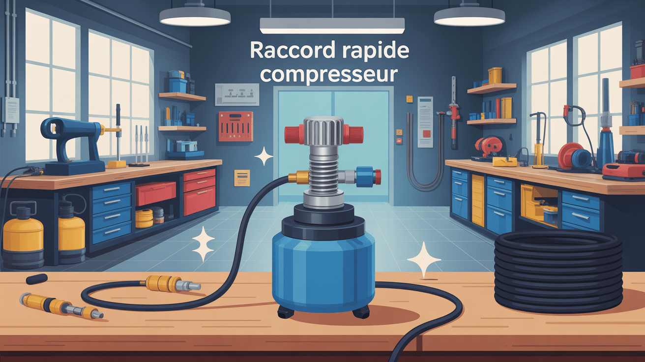 raccord rapide compresseur utilisation efficace atelier