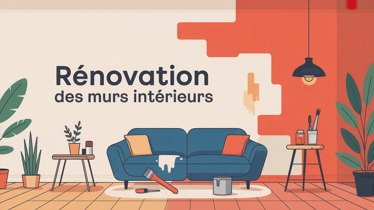 rénovation des murs intérieurs illustration mur avant après