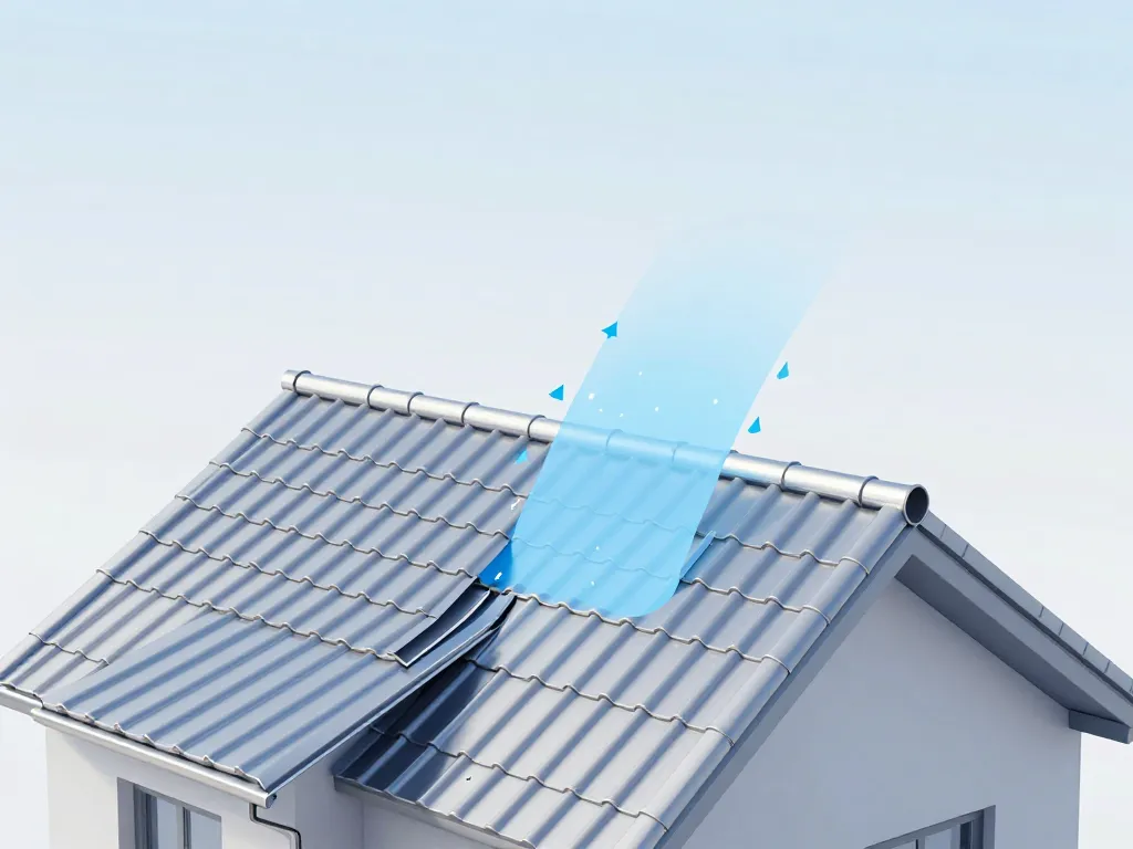 Schéma couverture zinguerie protection toiture