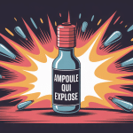 Danger ampoule explose éclats verre