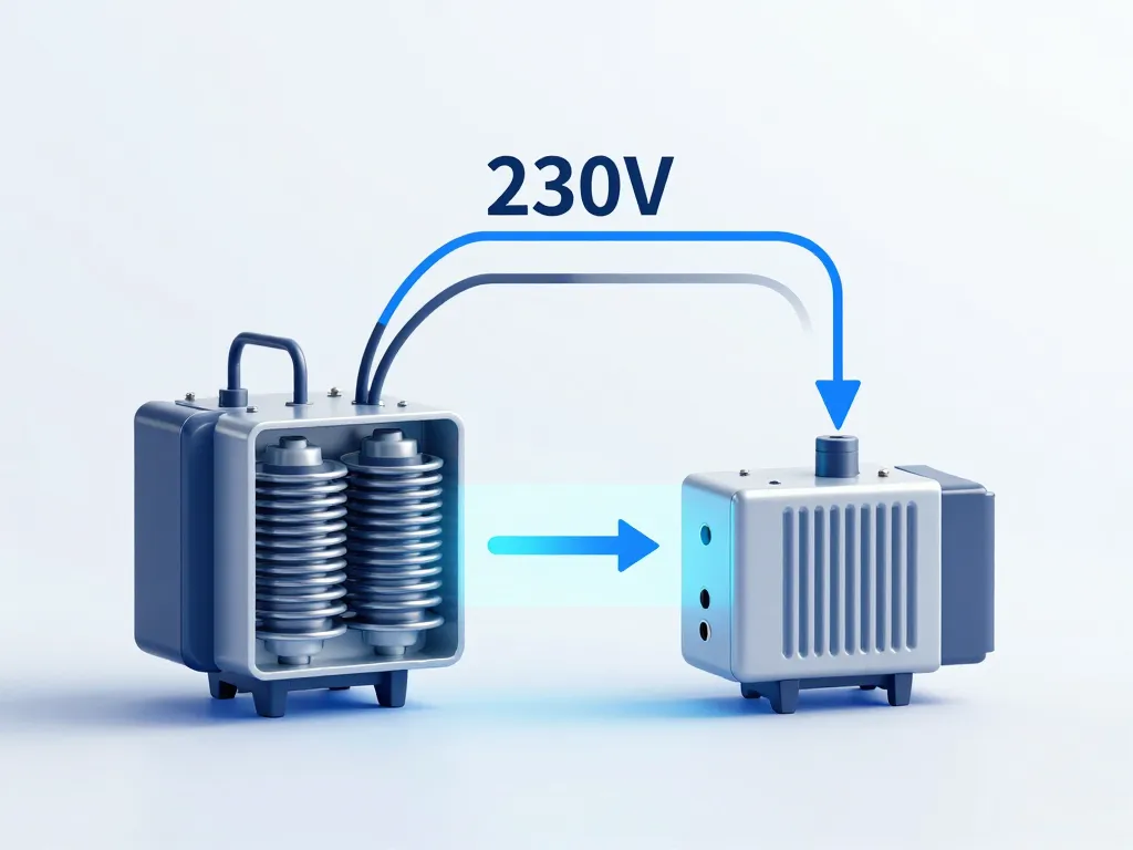 schéma transformateur d'isolement 230v 230v usages
