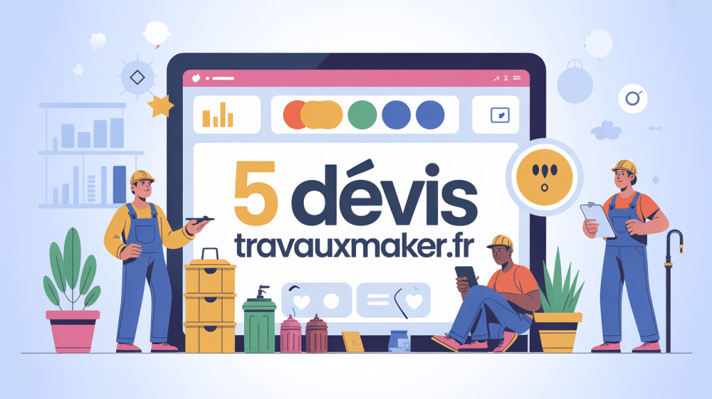 travauxmaker.fr 5 devis illustration comparaison offres