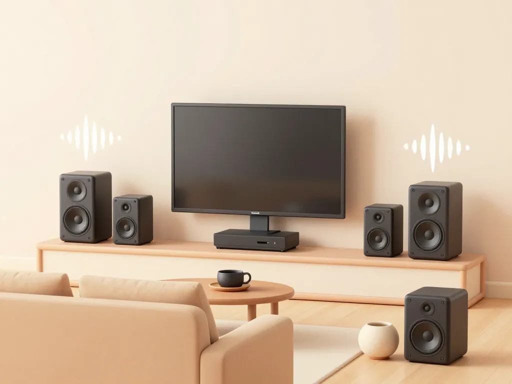tv and home theatre systeme audio 5.1 immersion salon
