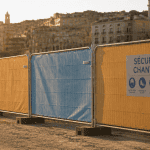 barriere heras acier chantier mediterraneen